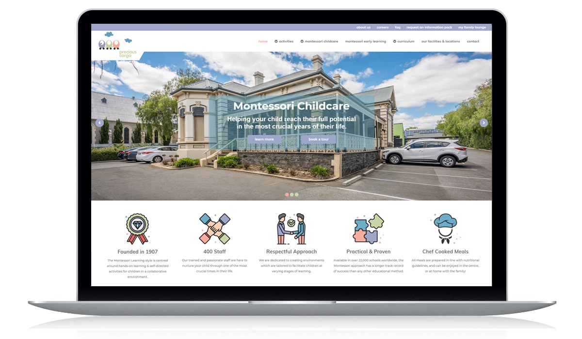 web-design-seo-early-learning-website